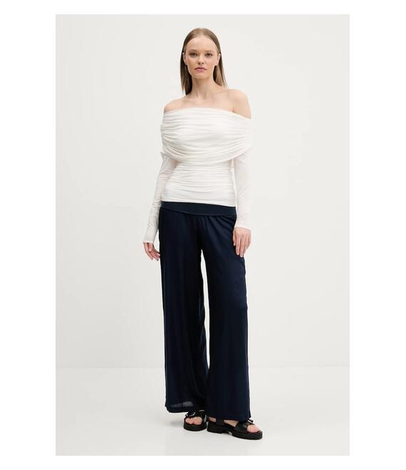 Μπλουζάκι Abercrombie & Fitch χρώμα: μπεζ, KI139-5204