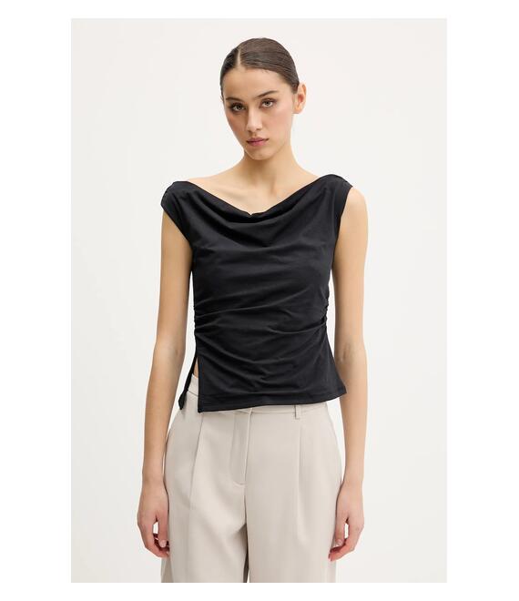 Top Abercrombie & Fitch χρώμα: μαύρο, KI139-5576