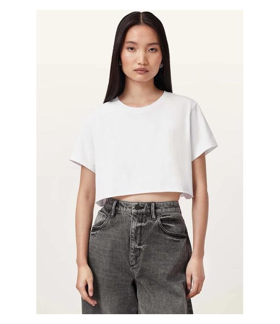 Βαμβακερό μπλουζάκι AllSaints SOPH χρώμα: άσπρο, W005JY