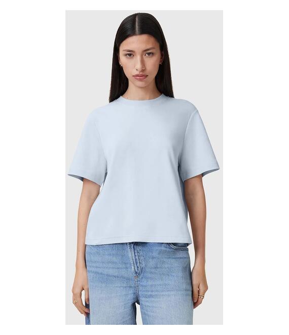 Βαμβακερό μπλουζάκι AllSaints LISA χρώμα: μπλε, W020JZ
