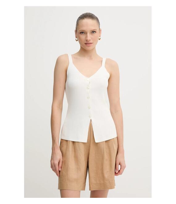 Μπλουζάκι Sisley χρώμα: μπεζ, 1084MH00G