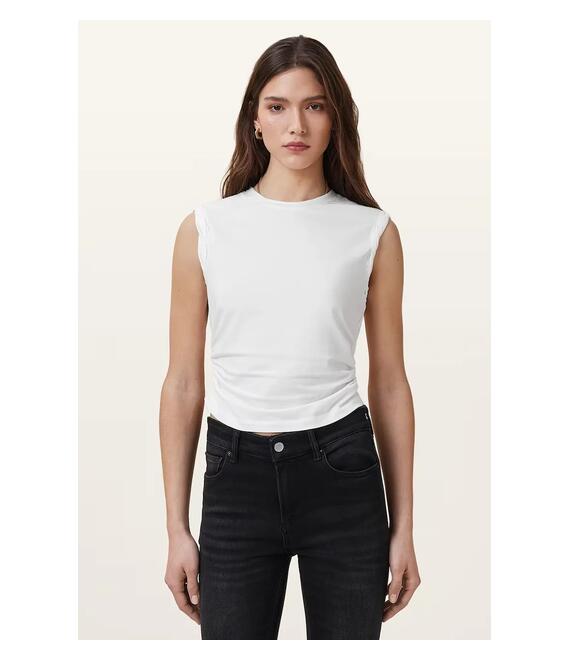 Μπλουζάκι AllSaints WEST χρώμα: άσπρο, W214JA