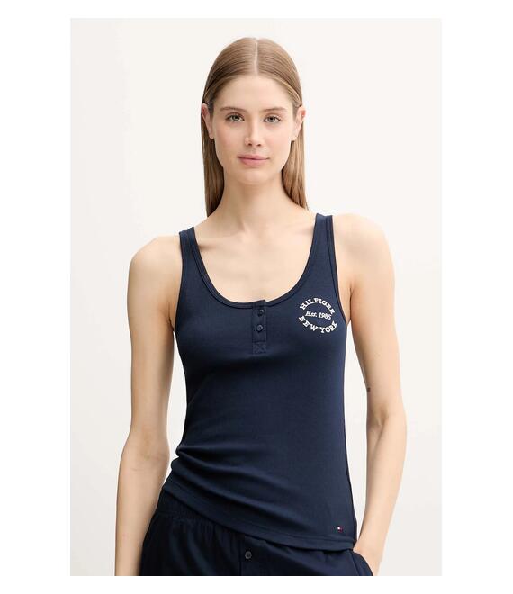 Top Tommy Hilfiger χρώμα: ναυτικό μπλε, UW0UW05791