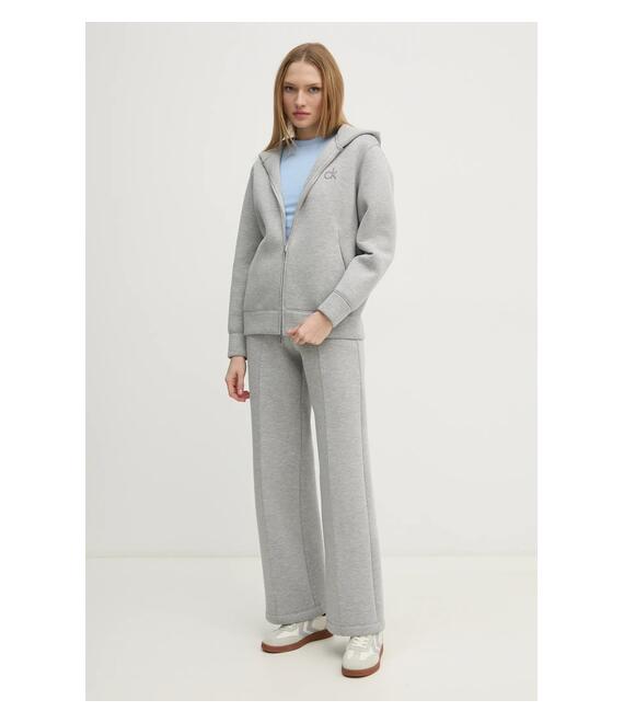 Μπλούζα Calvin Klein χρώμα: γκρι, με κουκούλα, K20K208087