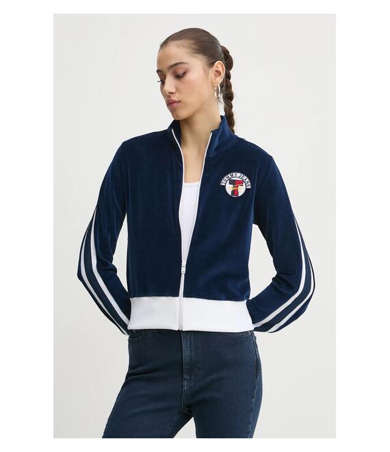 Μπλούζα Tommy Jeans χρώμα: ναυτικό μπλε, DW0DW20565