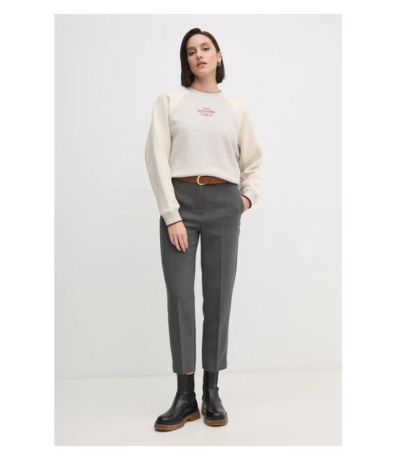 Μπλούζα Tommy Hilfiger χρώμα: γκρι, WW0WW43845