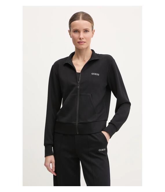 Μπλούζα Guess GELSEY χρώμα: μαύρο, V5RQ17 KCOB2