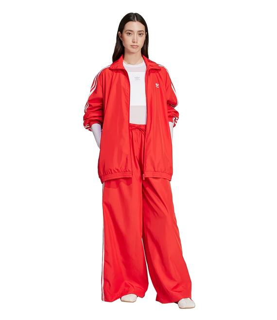 Μπλούζα adidas Originals Oversized Tracktop χρώμα: κόκκινο, JD3393