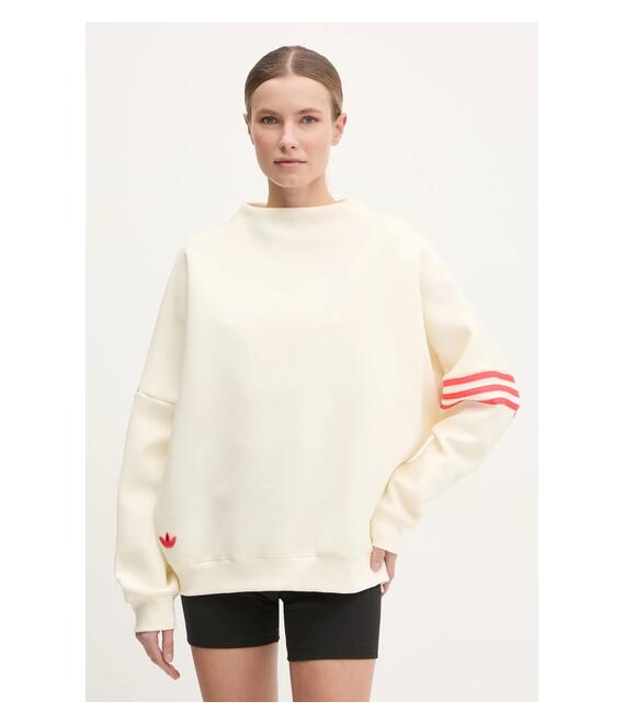 Μπλούζα adidas Originals Neuclassics χρώμα: μπεζ, JI8522