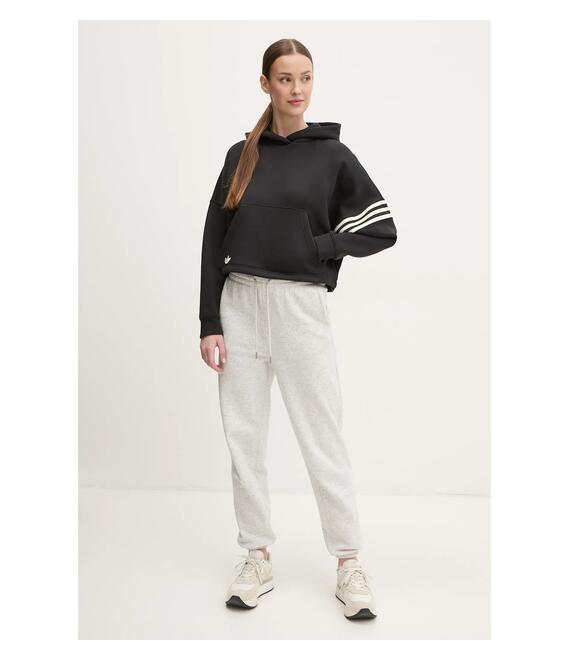 Μπλούζα adidas Originals Neuclassics χρώμα: μαύρο, με κουκούλα, JI8500