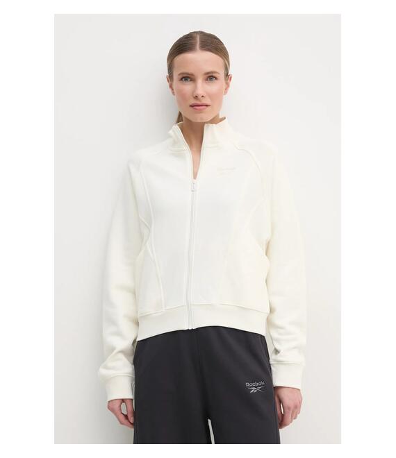 Βαμβακερή μπλούζα Reebok Classic γυναικεία, χρώμα: μπεζ, 100214105