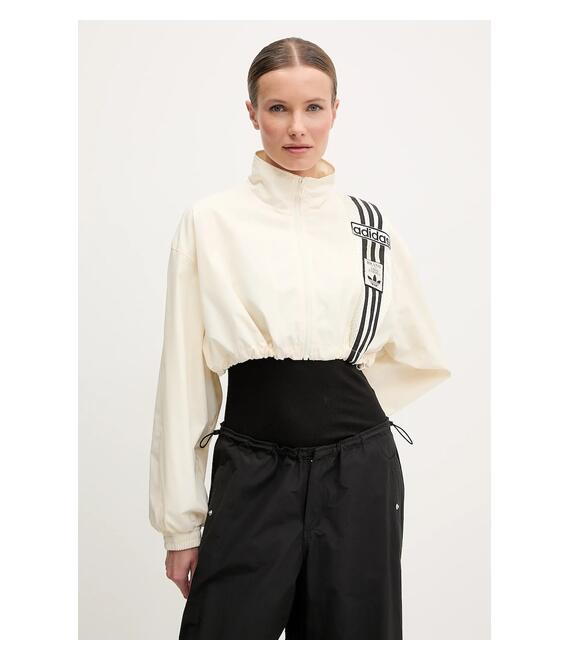 Μπουφάν adidas Originals Woven Track Top χρώμα: μπεζ, JD0096