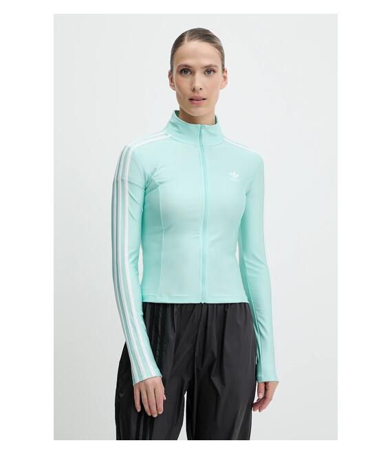 Μπλούζα adidas Originals 3-Stripes χρώμα: τιρκουάζ, JC5579