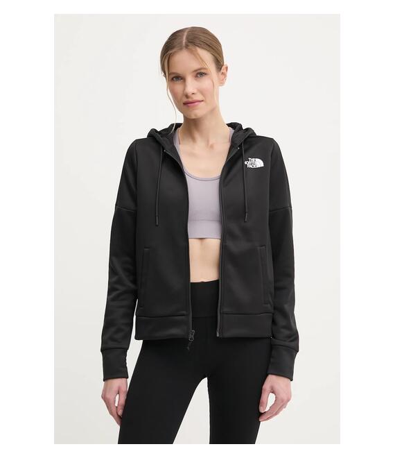 Μπλούζα The North Face Reaxion χρώμα: μαύρο, με κουκούλα, NF0A8CNRJK31