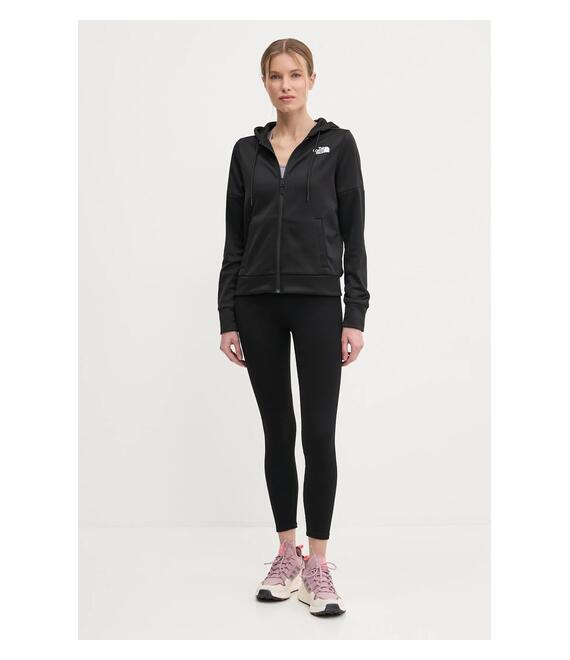 Μπλούζα The North Face Reaxion χρώμα: μαύρο, με κουκούλα, NF0A8CNRJK31