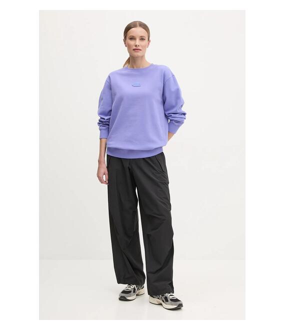 Βαμβακερή μπλούζα The North Face Nature Relaxed γυναικεία, χρώμα: μοβ, NF0A8BVX0YI1