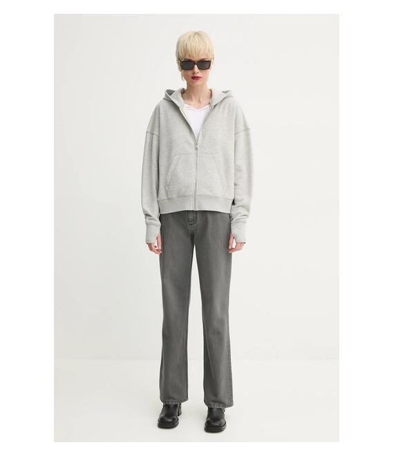 Μπλούζα ZADIG&VOLTAIRE χρώμα: γκρι, με κουκούλα, JWSS01623