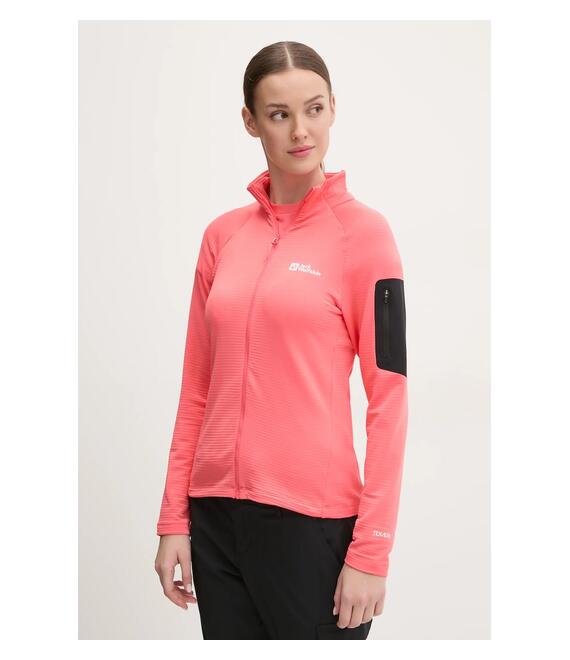 Αθλητική μπλούζα Jack Wolfskin Prelight χρώμα: πορτοκαλί, A63790