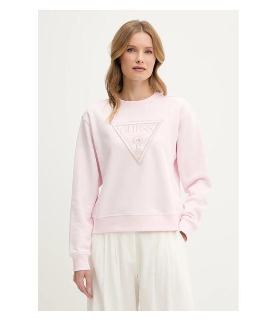 Μπλούζα Guess χρώμα: ροζ, W5GQ12 KBKM0