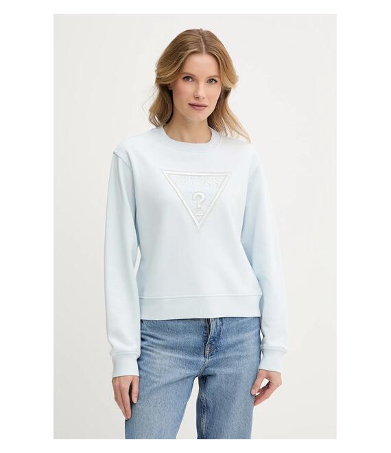 Μπλούζα Guess χρώμα: μπλε, W5GQ12 KBKM0