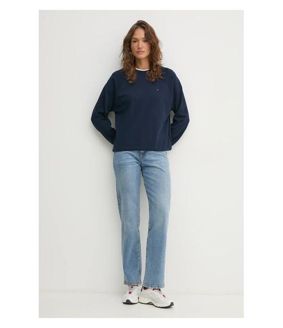 Μπλούζα Tommy Hilfiger χρώμα: ναυτικό μπλε, UW0UW05771