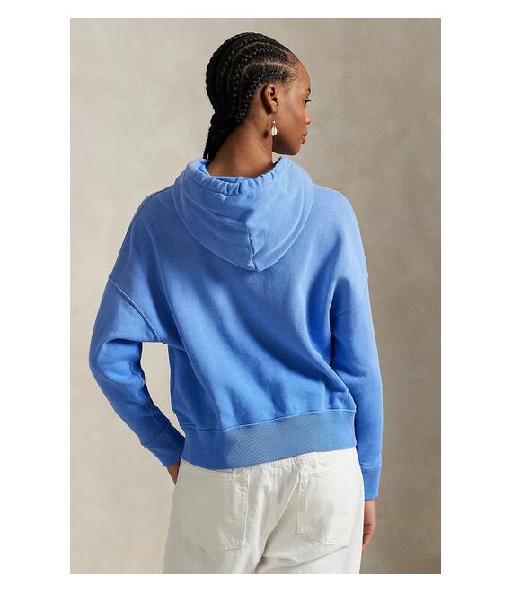 Μπλούζα Polo Ralph Lauren χρώμα: μπλε, με κουκούλα, 211965110