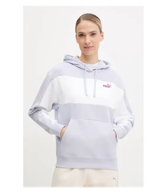 Μπλούζα Puma χρώμα: μπλε, με κουκούλα, 685005
