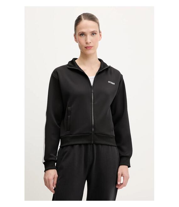 Μπλούζα Guess YARROW χρώμα: μαύρο, V5GQ18 KCRU2