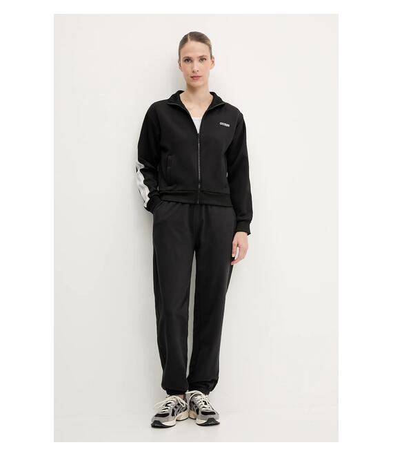 Μπλούζα Guess YARROW χρώμα: μαύρο, V5GQ18 KCRU2