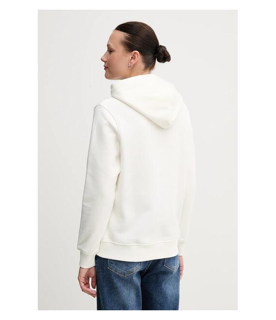 Μπλούζα Tommy Jeans χρώμα: άσπρο, με κουκούλα, DW0DW20304