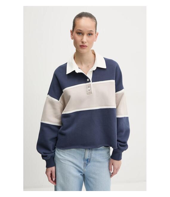 Μπλούζα Abercrombie & Fitch χρώμα: ναυτικό μπλε, KI152-5112