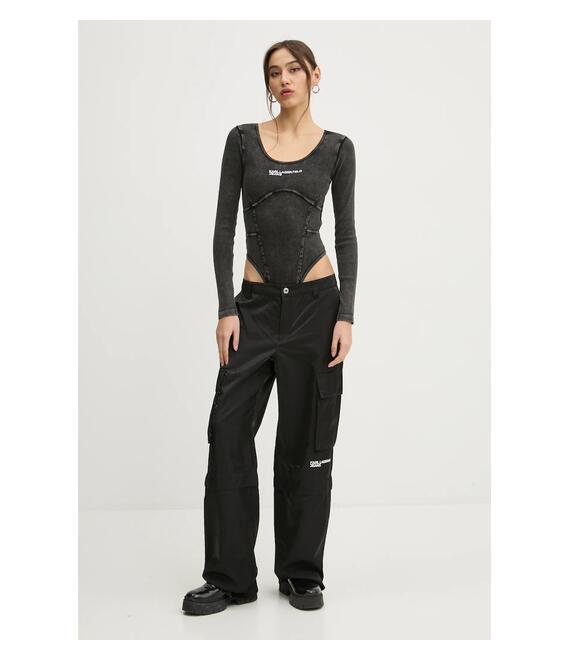 Κορμάκι Karl Lagerfeld Jeans χρώμα: γκρι, A1W17041