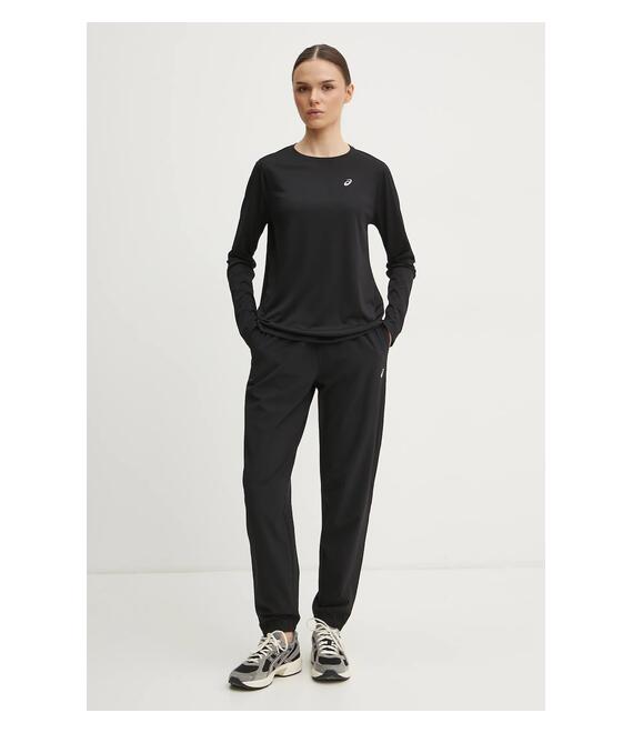 Μακρυμάνικο μπλουζάκι για τρέξιμο Asics Core χρώμα: μαύρο, 2012D181