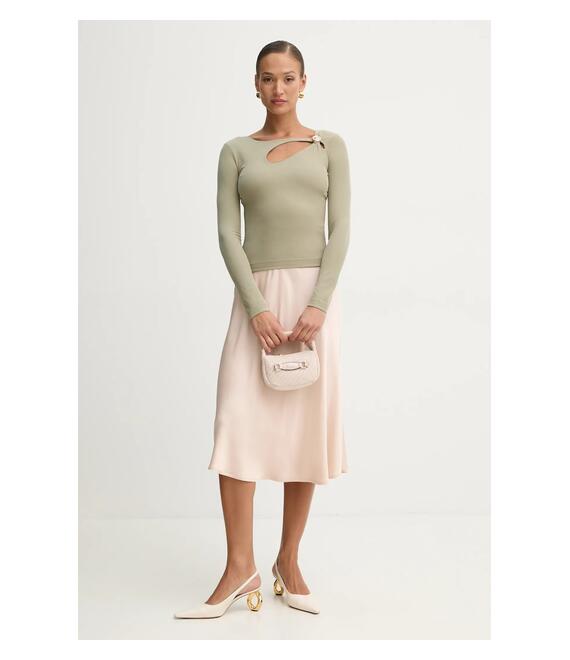 Μακρυμάνικο Guess ZAMA χρώμα: πράσινο, W5RP12 KAQL2