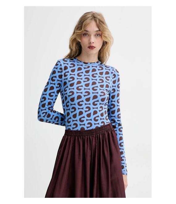 Μακρυμάνικο Stine Goya χρώμα: μοβ, SG-SS25-T007-2244