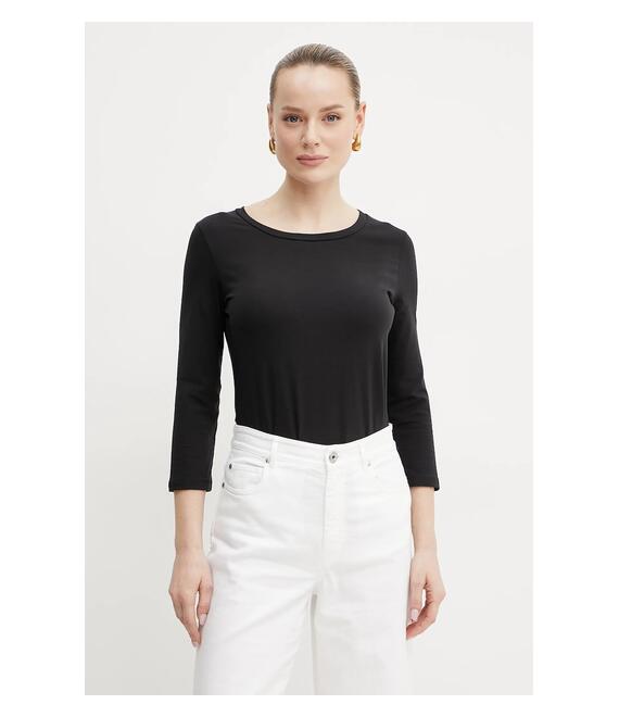 Μακρυμάνικο Weekend Max Mara χρώμα: μαύρο, 2515971021600