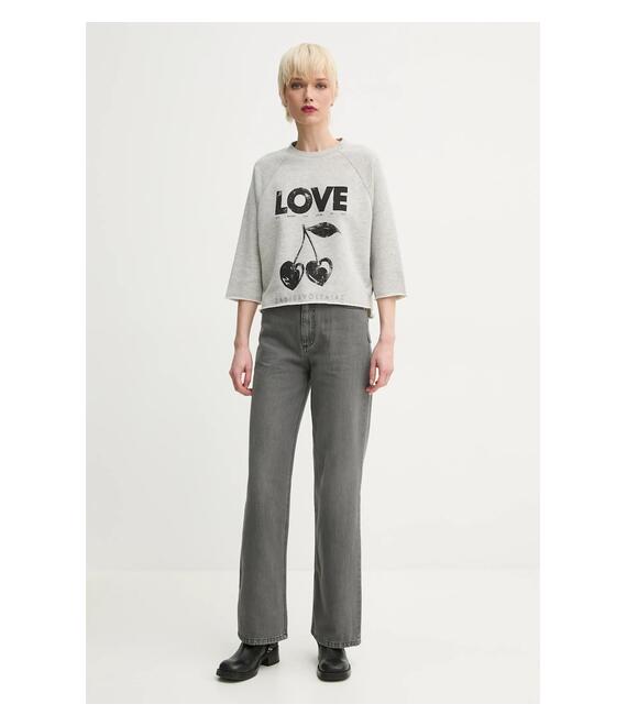 Μπλούζα ZADIG&VOLTAIRE χρώμα: γκρι, JWSS01618