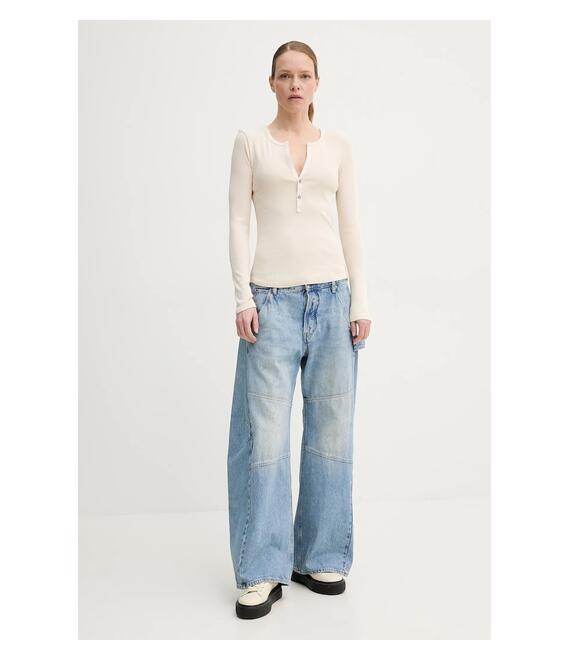 Μακρυμάνικο G-Star Raw χρώμα: μπεζ, D26140-D968