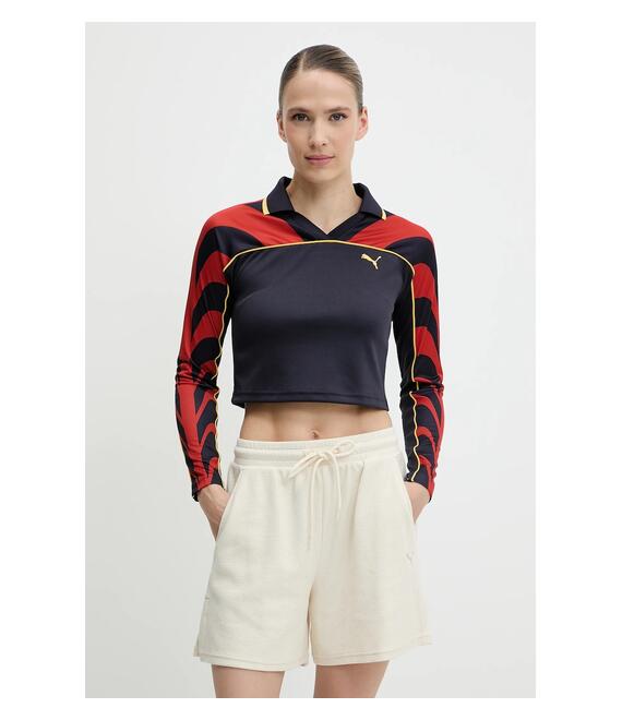 Μακρυμάνικο Puma χρώμα: ναυτικό μπλε, 629789