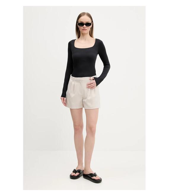 Μακρυμάνικο Hollister Co. χρώμα: μαύρο, KI339-5077
