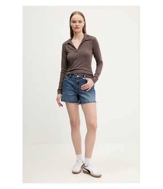 Μακρυμάνικο Abercrombie & Fitch χρώμα: καφέ, KI139-5208