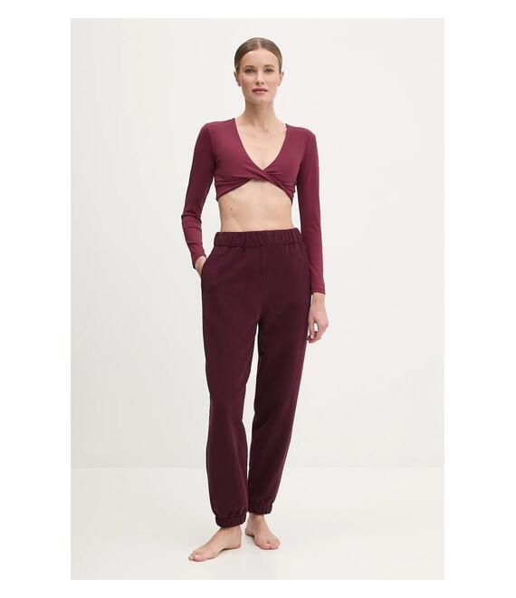 Μακρυμάνικο για γιόγκα JOYINME Luna Twist χρώμα: μπορντό, Luna Twist