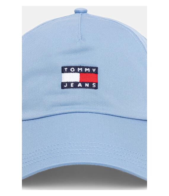 Βαμβακερό καπέλο του μπέιζμπολ Tommy Jeans χρώμα: μπεζ, AW0AW16991