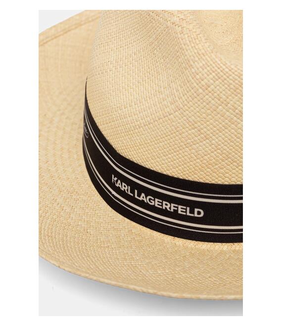 Καπέλο Karl Lagerfeld χρώμα: μπεζ, KL000176