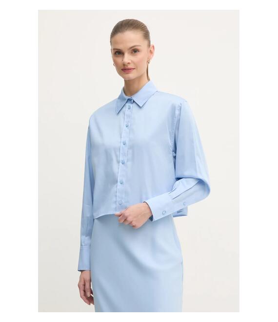 Βαμβακερό πουκάμισο Calvin Klein χρώμα: μπλε, K20K208068