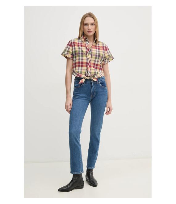 Βαμβακερό πουκάμισο Polo Ralph Lauren χρώμα: πολύχρωμο, 211959816