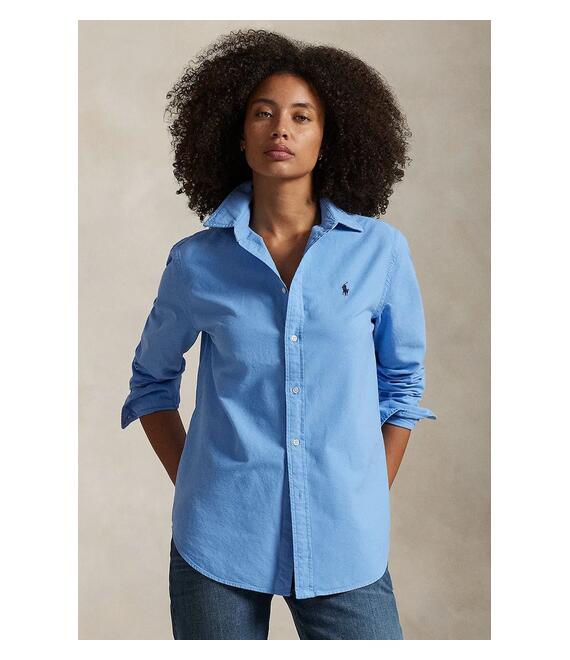 Βαμβακερό πουκάμισο Polo Ralph Lauren χρώμα: μπλε, 211970737