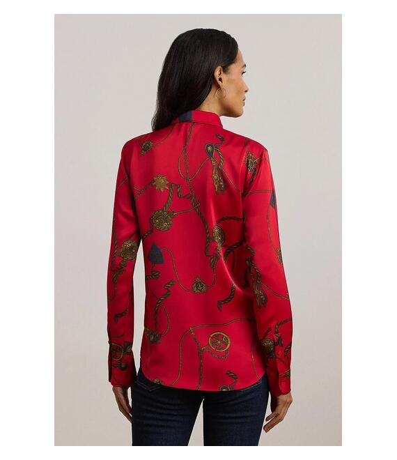Πουκάμισο Lauren Ralph Lauren χρώμα: κόκκινο, 200957052