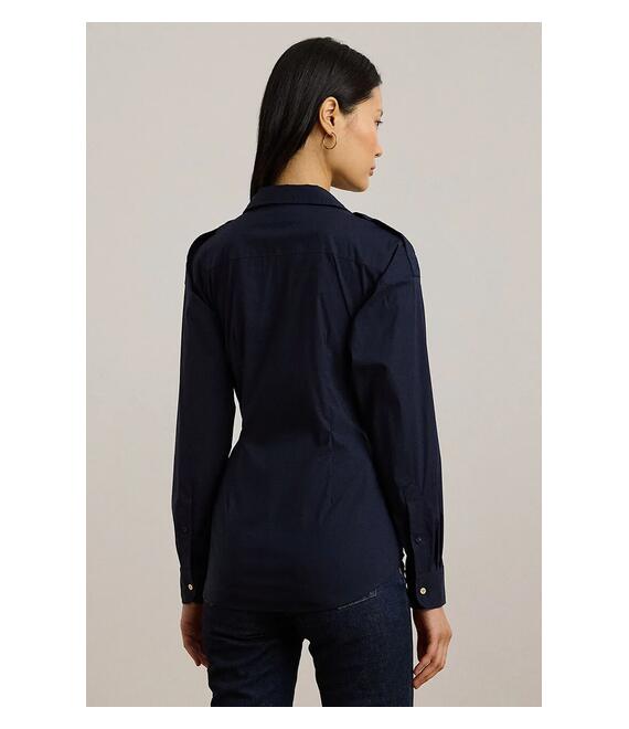 Πουκάμισο Lauren Ralph Lauren χρώμα: ναυτικό μπλε, 200957112