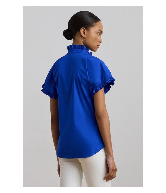 Πουκάμισο Lauren Ralph Lauren χρώμα: μπλε, 200957457